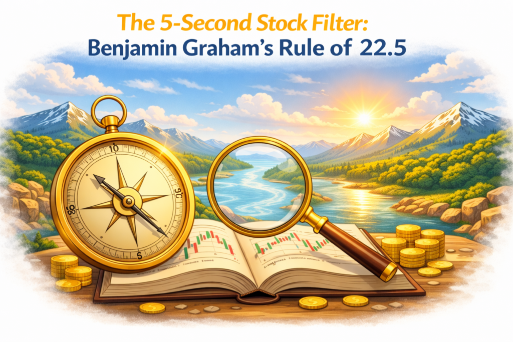 Benjamin Graham formula, rule of 22.5, P/E ratio traps, FIRE investing